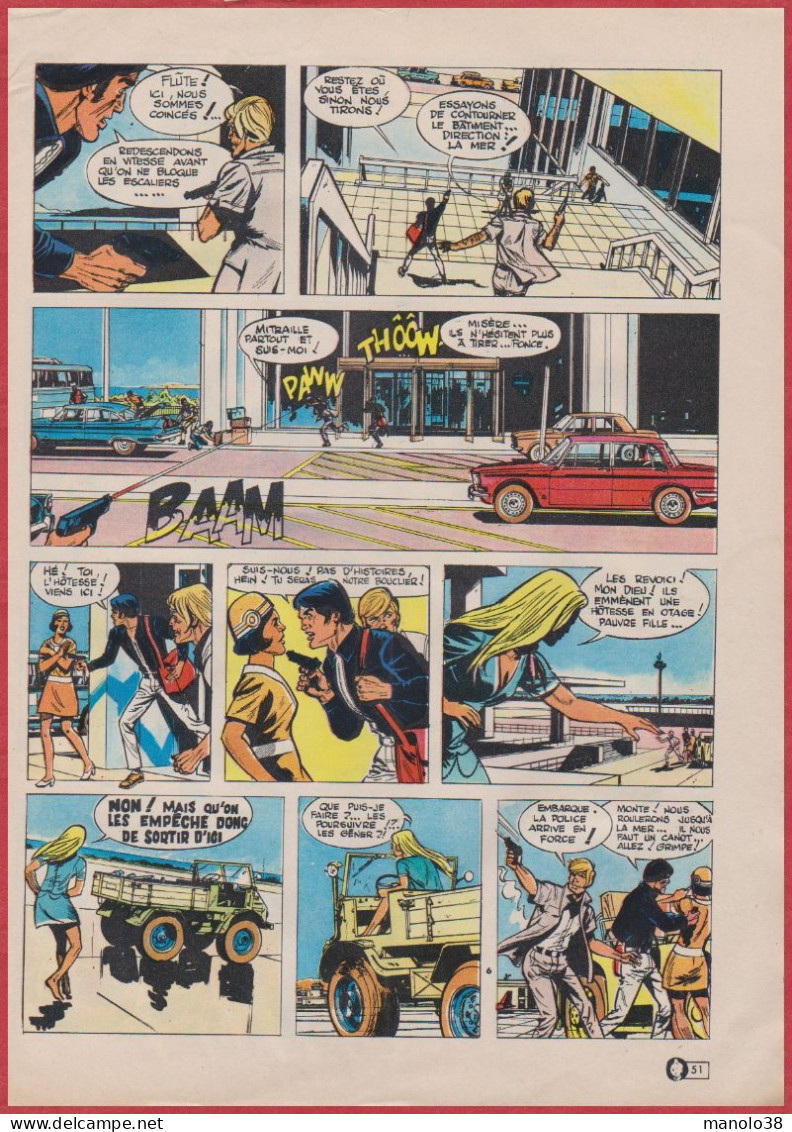 Chasse à l'homme. Une aventure de Vicky. Bande dessinée. BD. W Weinberg. Histoire complète. Aéroport de Héraklion. 1970.