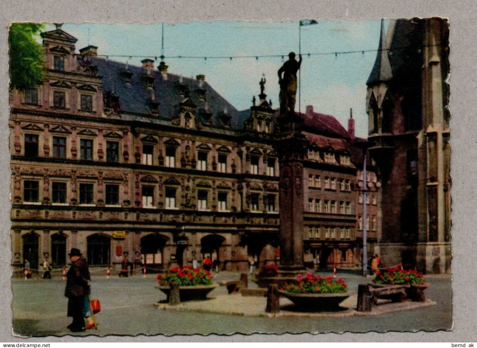 024# BRD - 10  Color  - AK:  Erfurt - IGA, Krämerbrücke, Malsdorf, Fischmarkt, Gildehaus  (alle im Bild)