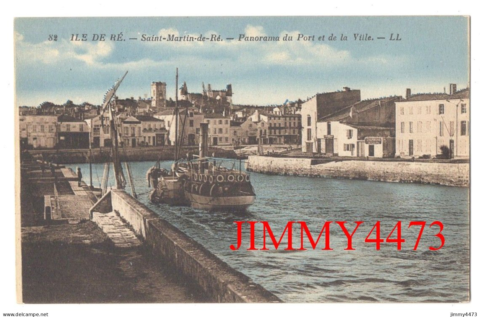 CPA - ILE DE RE - Saint-Martin-de-Ré - Panorama Du Port Et De La Ville - N° 82 - L L - Lévy Et Ne - Saint-Martin-de-Ré