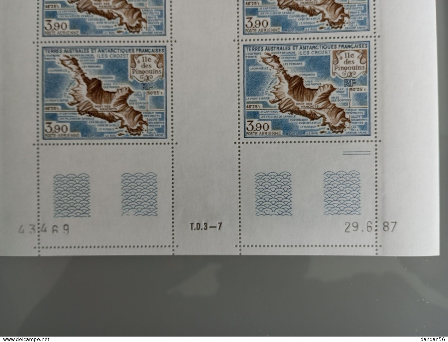 TAAF FSAT 1988 Yvert PA 100/1 ** MNH X 6  Cote 59.40 € Iles Aux Pingouins Et Crozet  Je Liquide - Nuovi