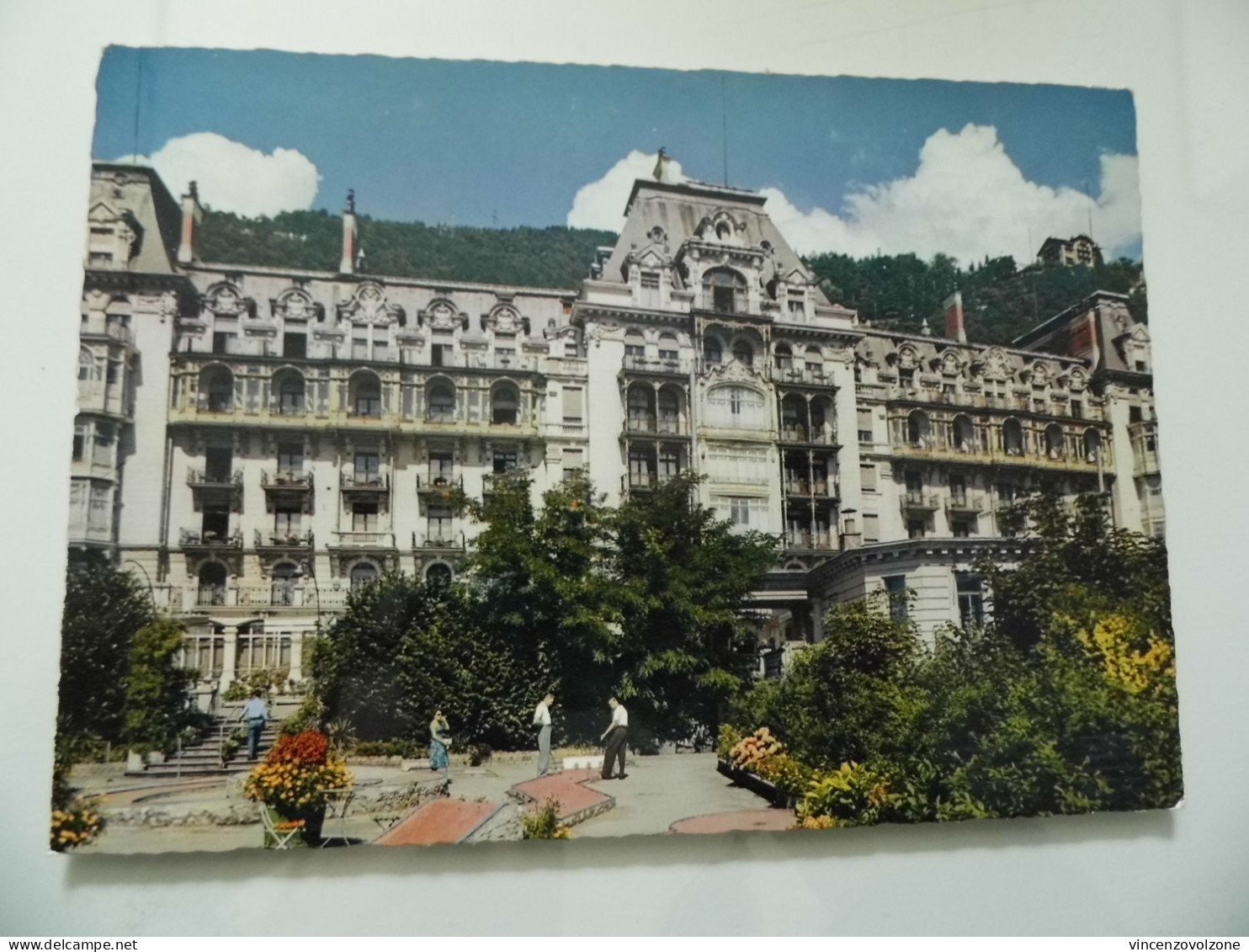 Cartolina Viaggiata "TERRITET - MONTREAUX Le Grand Hotel" 1966 - Hotel's & Restaurants