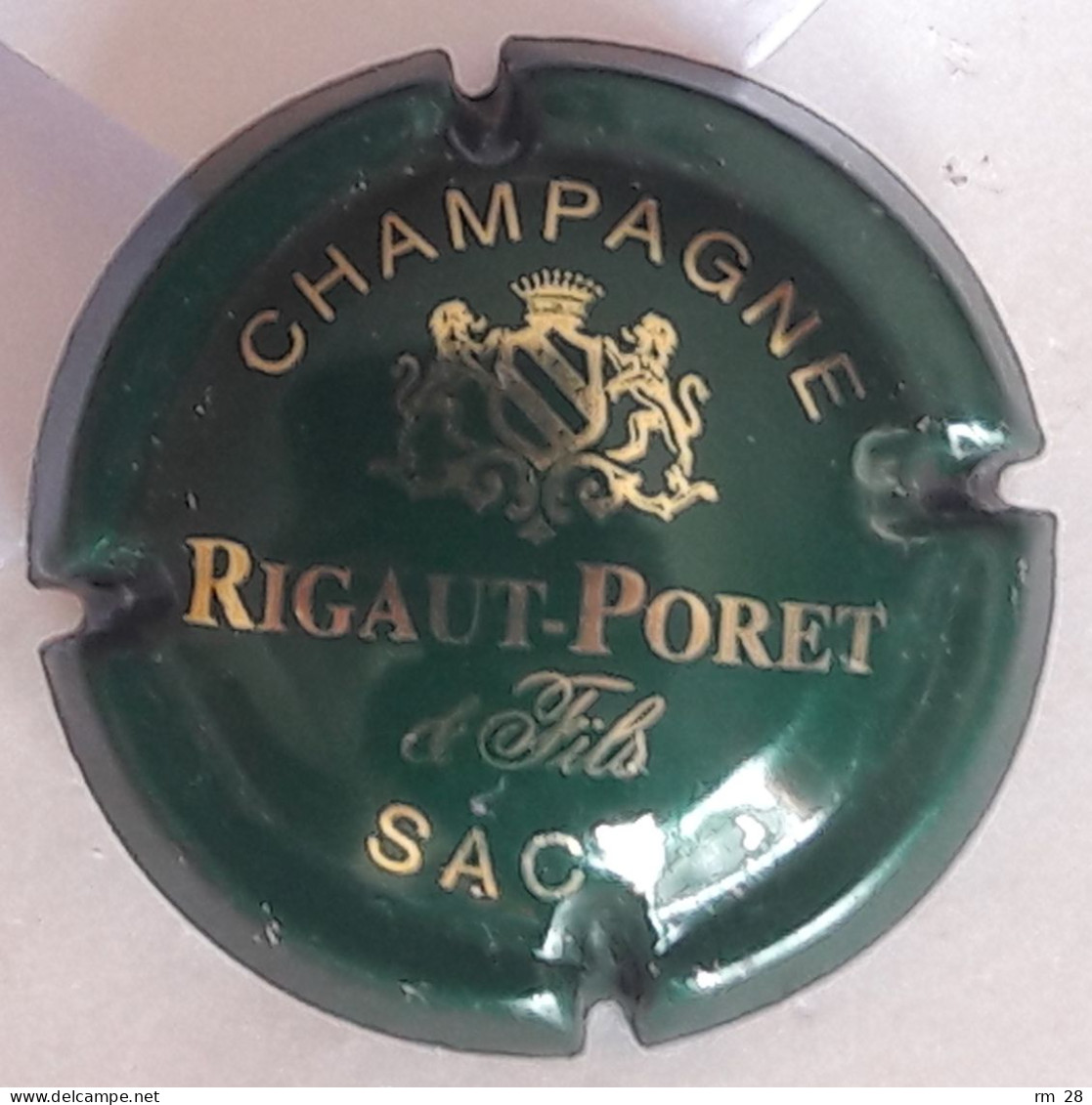 Rigaut-Poret & Fils : Capsule N° 1 (Vert Foncé Et Or) BE - Autres & Non Classés