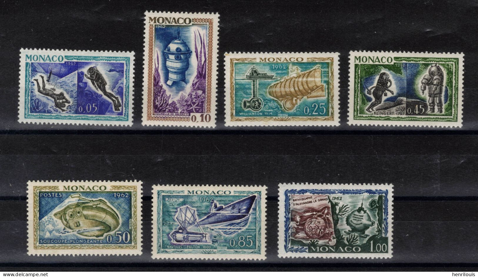 MONACO  Timbres Neufs **  De  1962 ( Ref  MC544 )Océanographie - Exploration Sous Marine - Ongebruikt