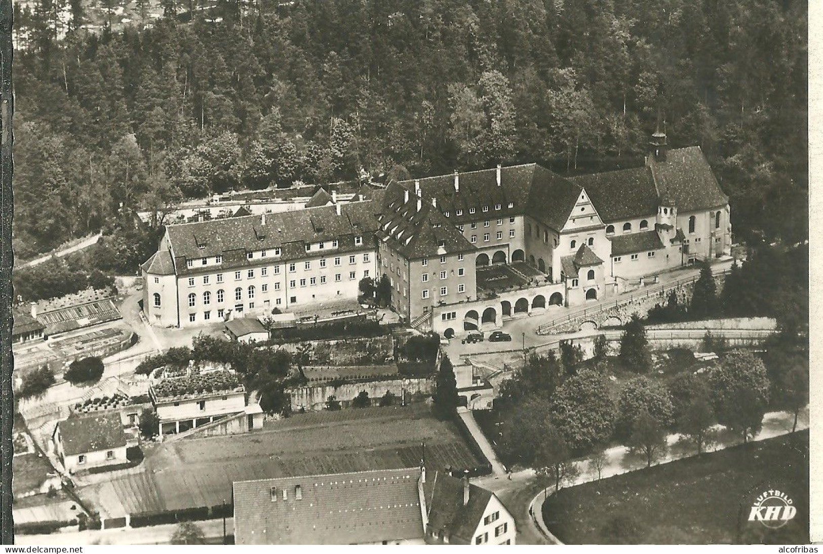 Allemagne Cpsm Sigmaringen Couvent Gorheim Franziskanerkloster Vue Aerienne - Sigmaringen