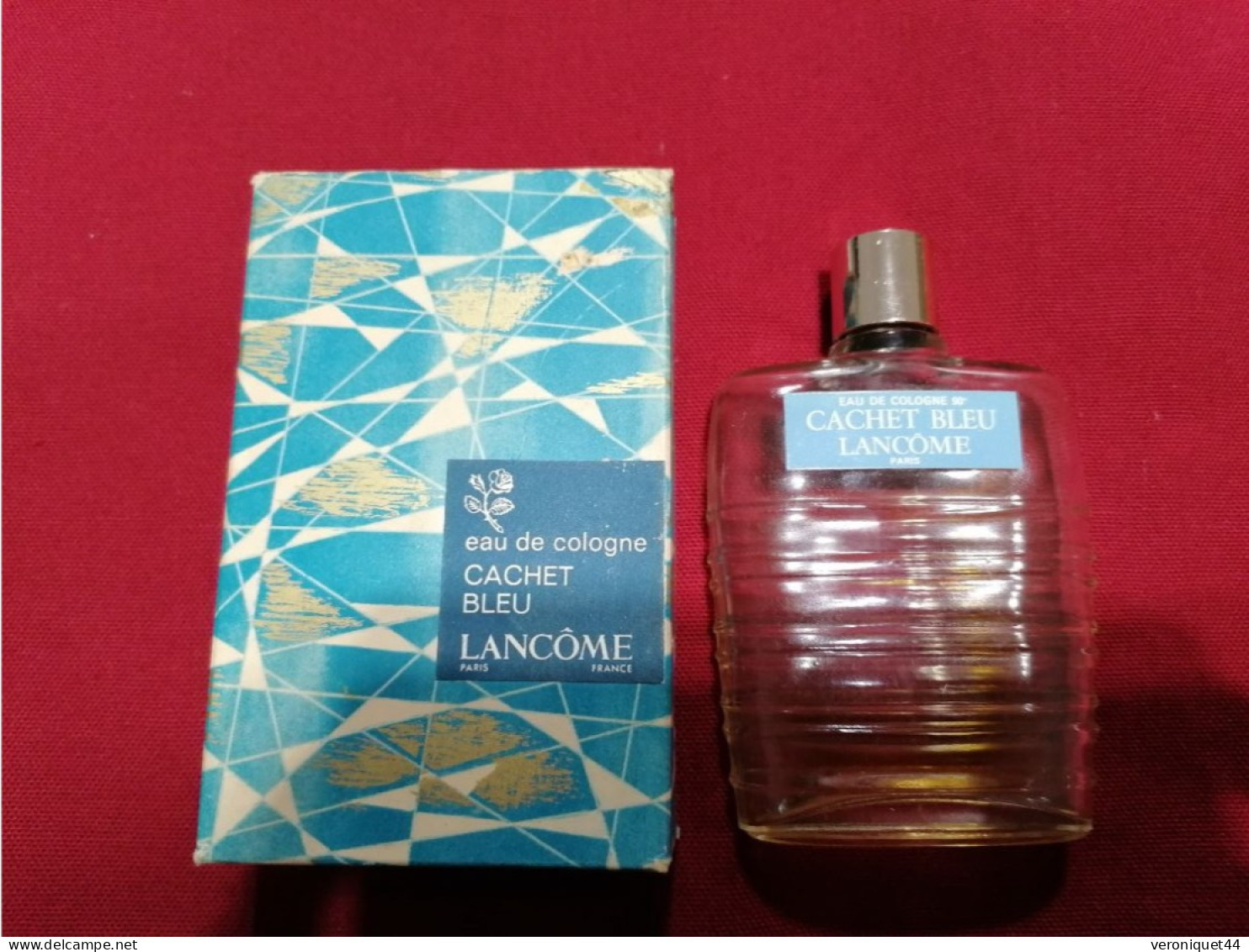 Boite Et Flacon Eau De Cologne Cachet Bleu Réf. 8077 Lancôme Paris France - Ohne Zuordnung