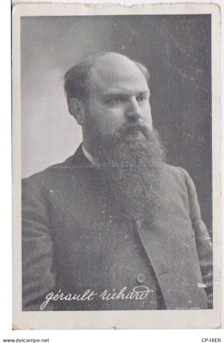 CARTE-PHOTO - PORTRAIT -  HOMME POLITIQUE GIRAULT RICHARD - People