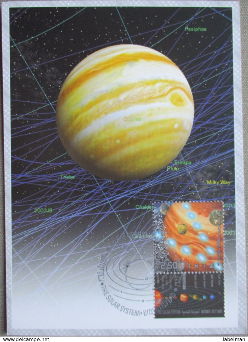 ISRAEL 2006 MAXIMUM CARD POSTCARD SOLAR SYSTEM NEPTUNE STAMP POSTAL SERVICES CARTOLINA CARTE POSTALE POSTKARTE CARTOLINA - Cartoline Maximum