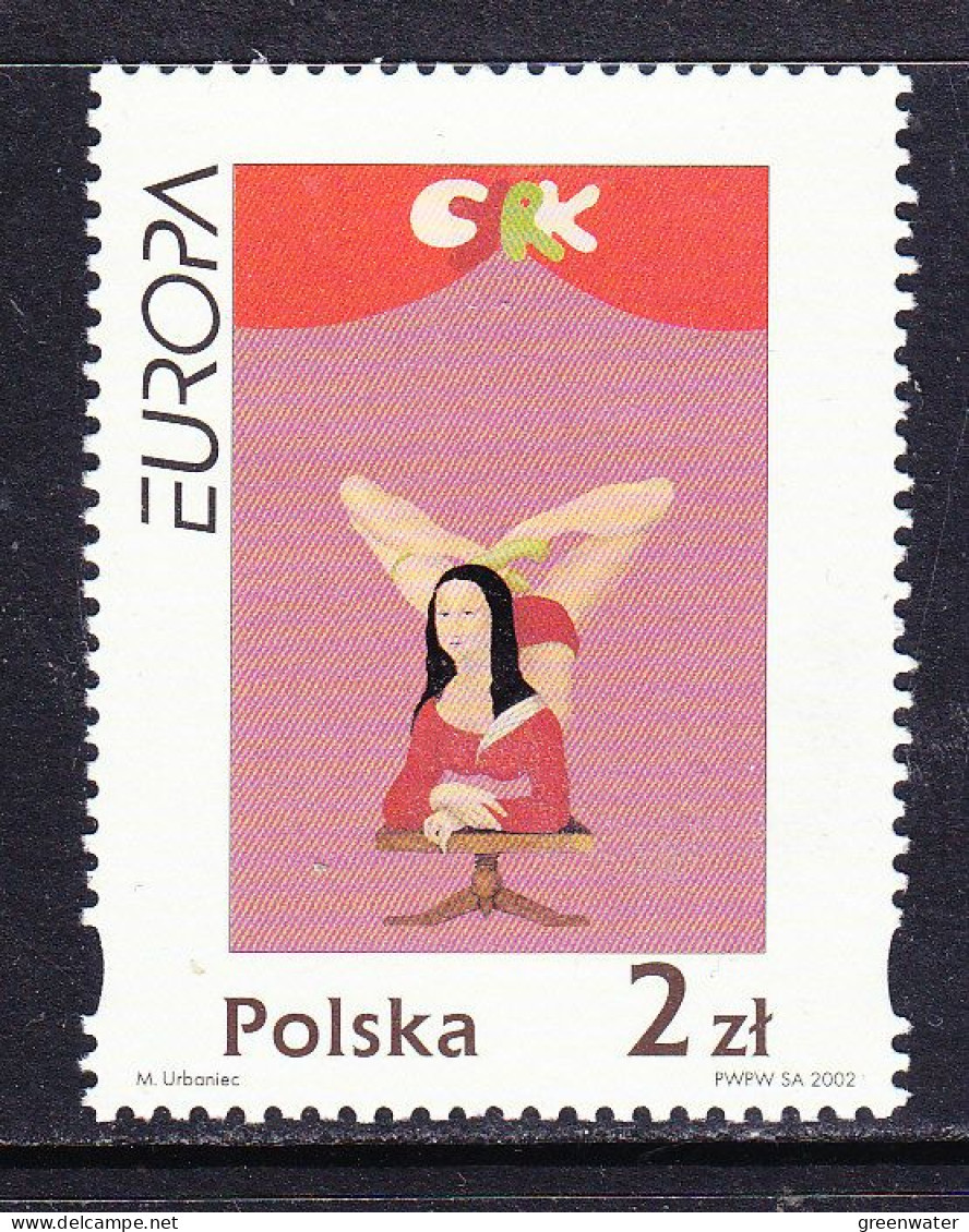 Europa Cept 2002 Poland 1v ** Mnh (59543I) Rock Bottom - 2002