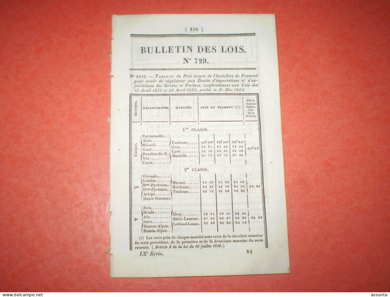 Bulletin Des Lois: Indemnités Aux Anciens Colons De St Domingue. Création  Agrégés Auprès Des Facultés Des Sciences ... - Decreti & Leggi