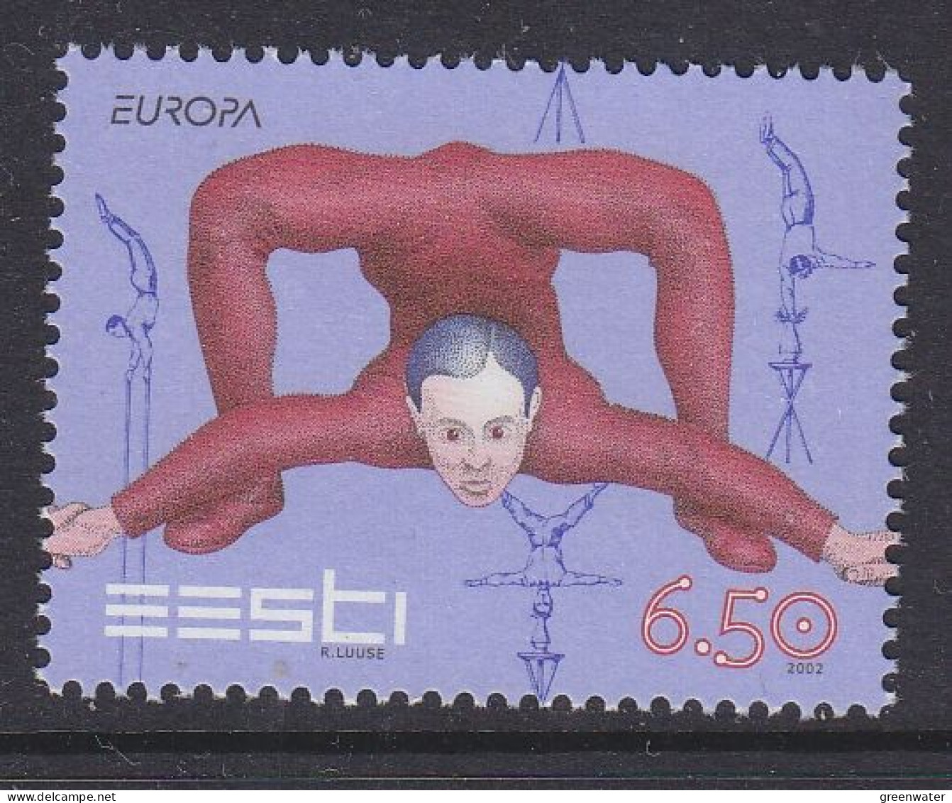 Europa Cept 2002 Estonia 1v ** Mnh (59543L) Rock Bottom - 2002