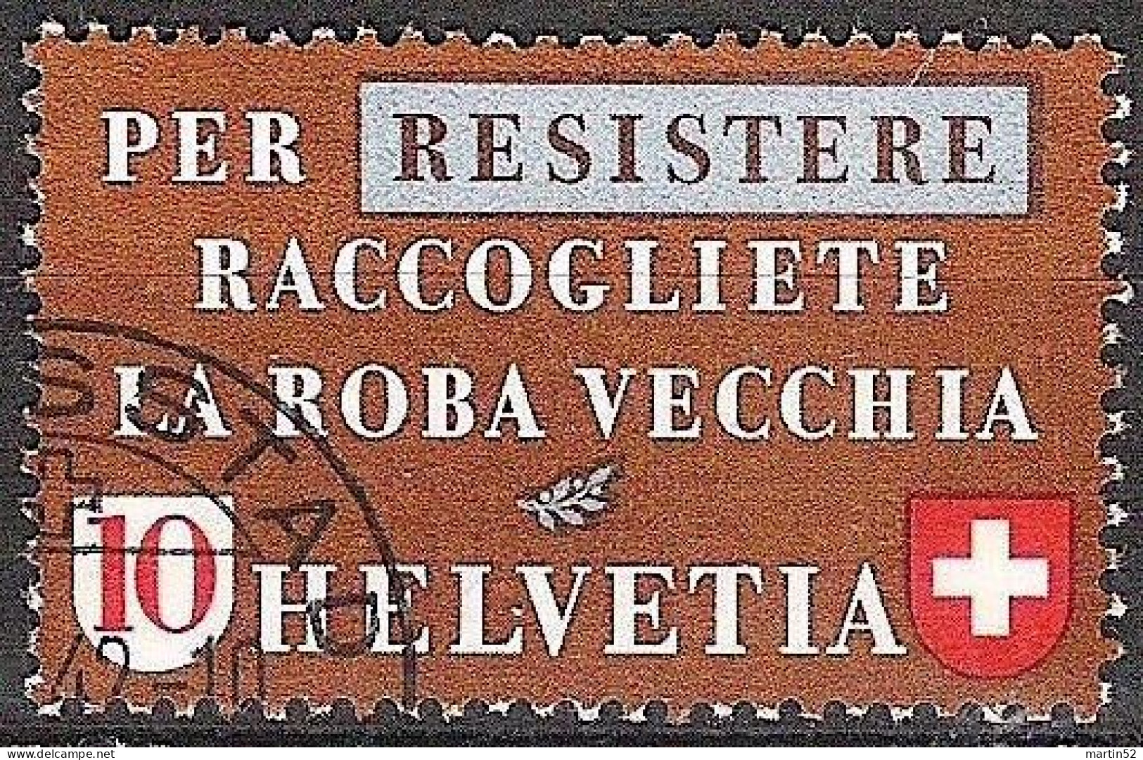 Schweiz Suisse 1942: PER RESISTERE Zu 256 Mi 407 Yv 377 Mit Stempel STANSSTAAD ?.?.42 (Zumstein CHF 8.00) - Gebraucht