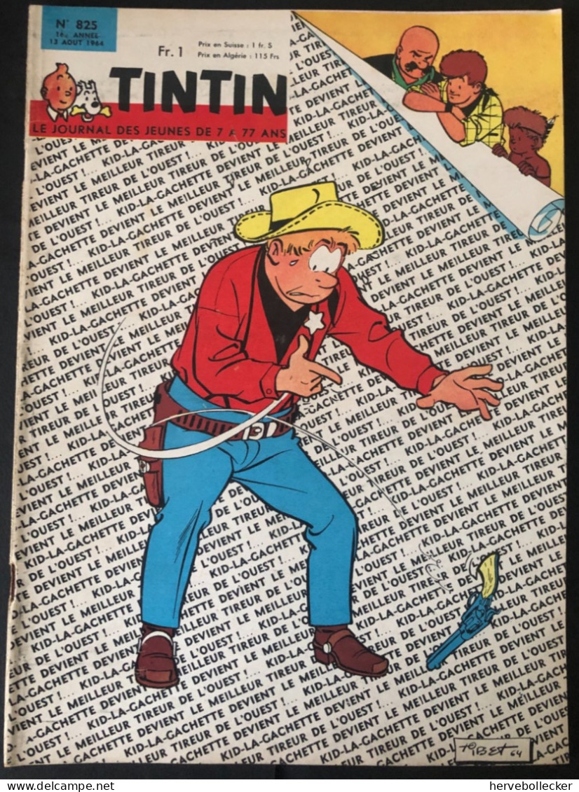 TINTIN Le Journal Des Jeunes N° 825 - 1964 - Tintin