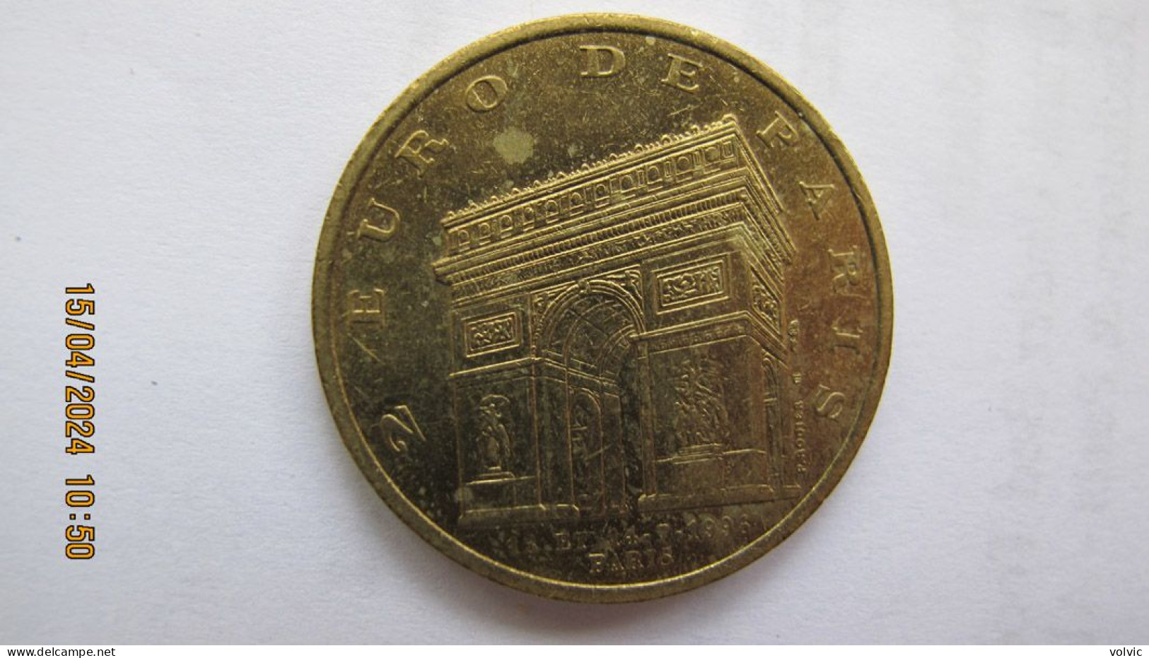 2 EURO - PARIS  - 13 Et 14 Juillet 1996 - Brigade Des Sapeurs Pompiers - Euros De Las Ciudades