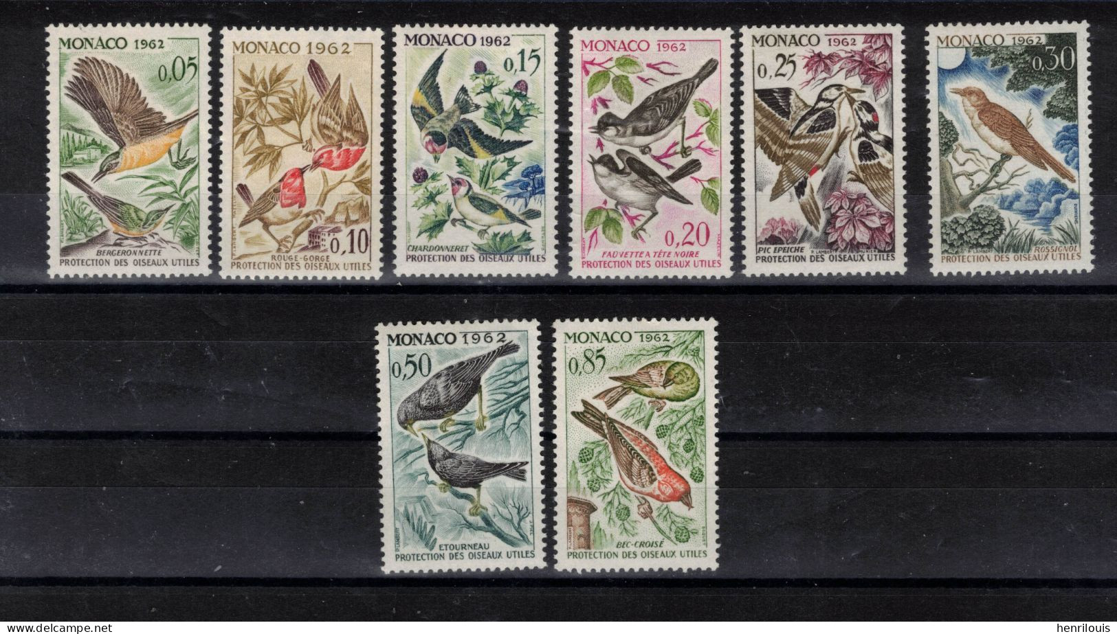 MONACO  Timbres Neufs **  De  1962 ( Ref  MC546  ) Faune - Oiseaux- Voir Descriptif - Ongebruikt