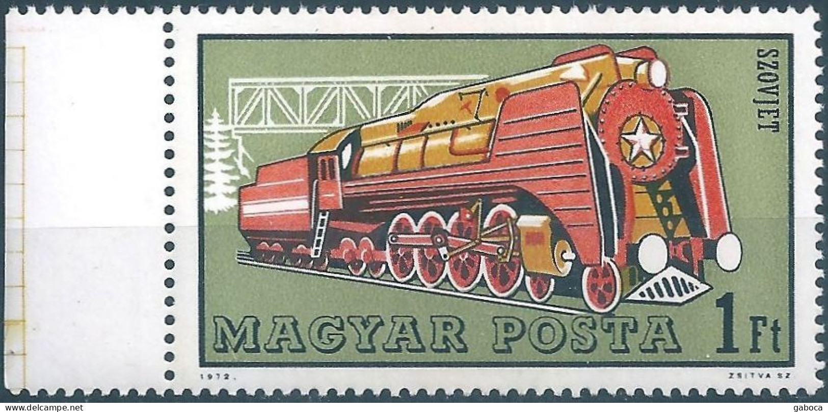 C5904 Hungary Transport Railways Locomotive Bridge MNH RARE - Trenes