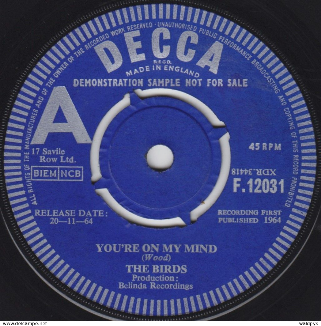 THE BIRDS - You're On My Mind - Altri - Inglese