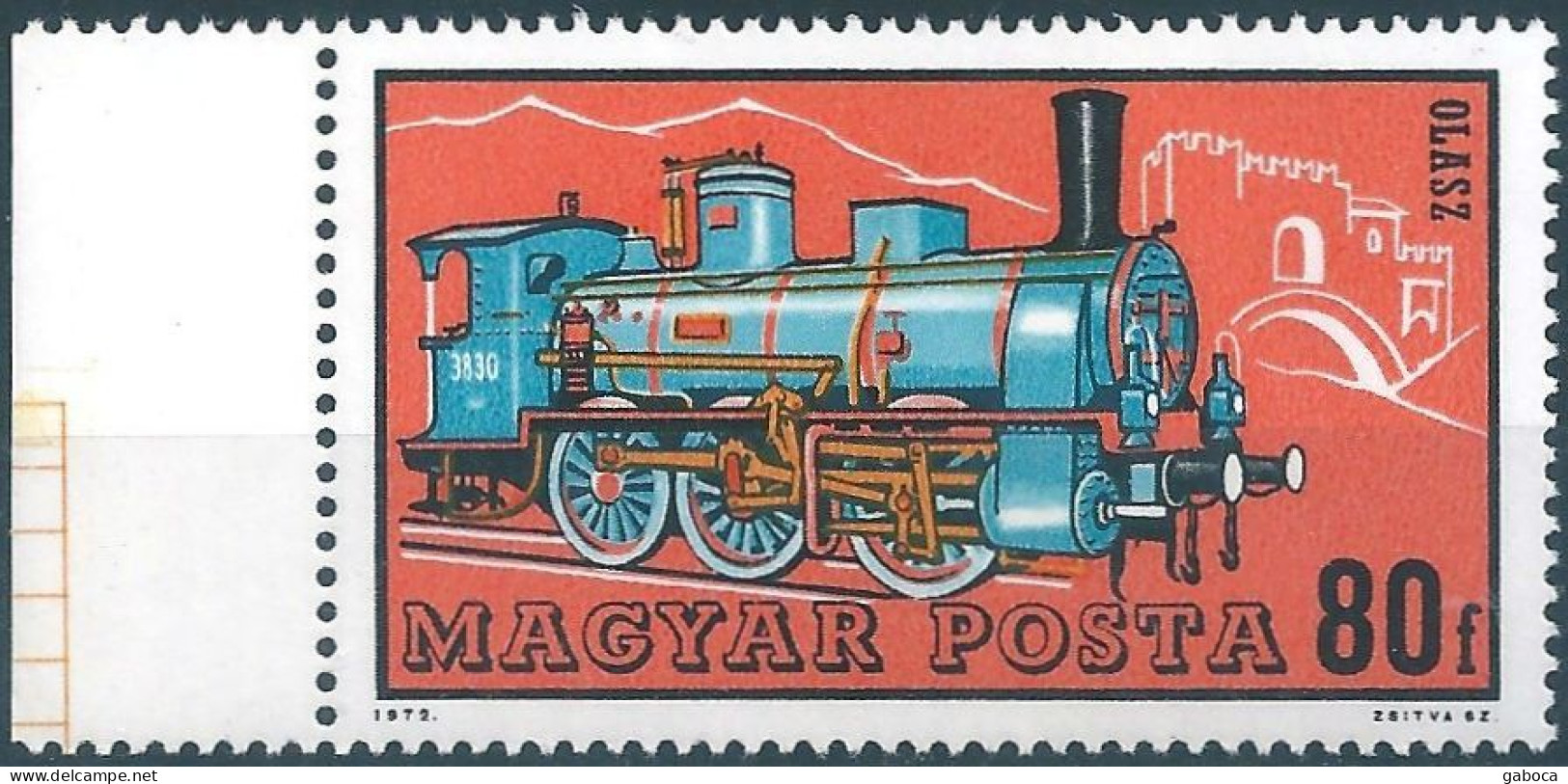 C5905 Hungary Transport Railways Locomotive Fortress MNH RARE - Treinen