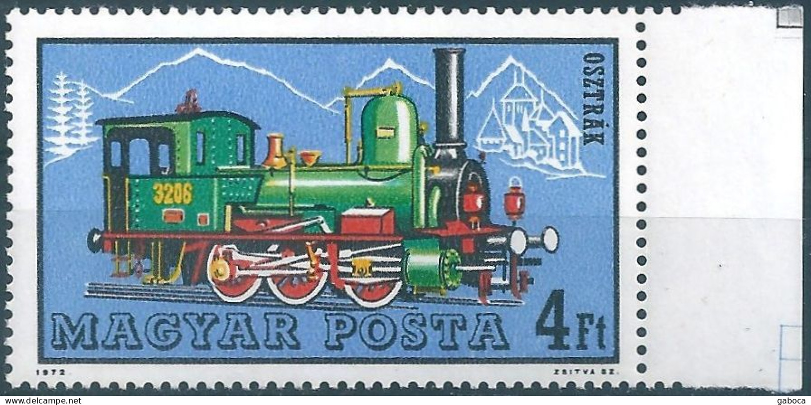 C5906 Hungary Transport Railways Locomotive Geography Pine MNH RARE - Trenes