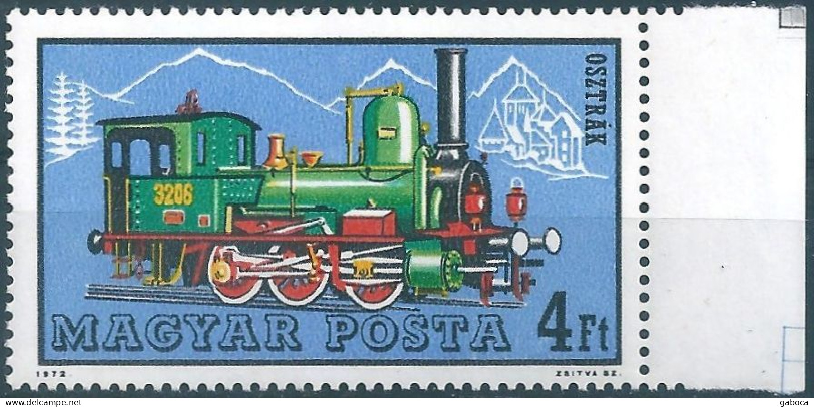 C5906 Hungary Transport Railways Locomotive Geography Pine MNH RARE - Treinen