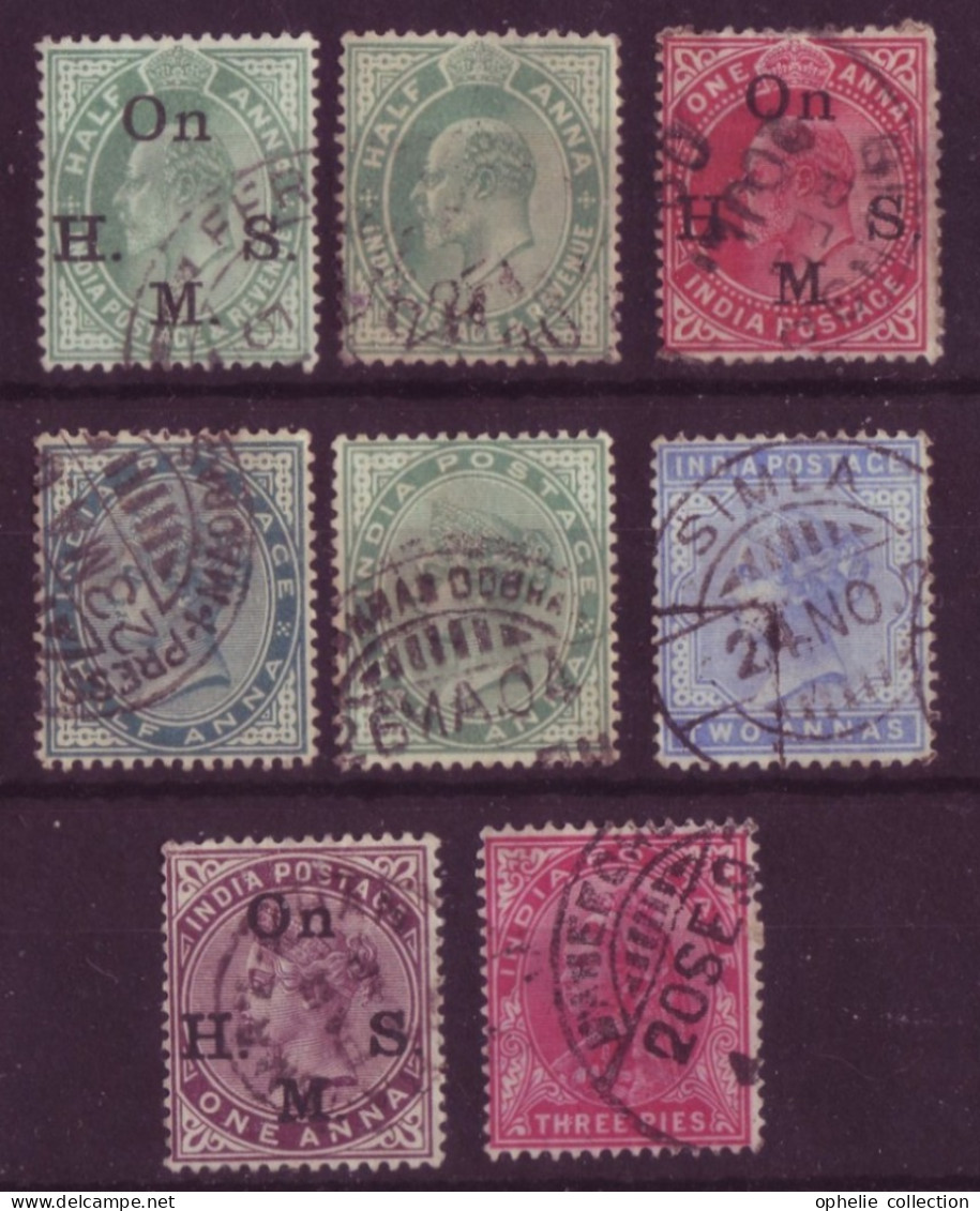 Angleterre - British Empire Inde  - 8 Timbres Différents - 6970 - Other & Unclassified