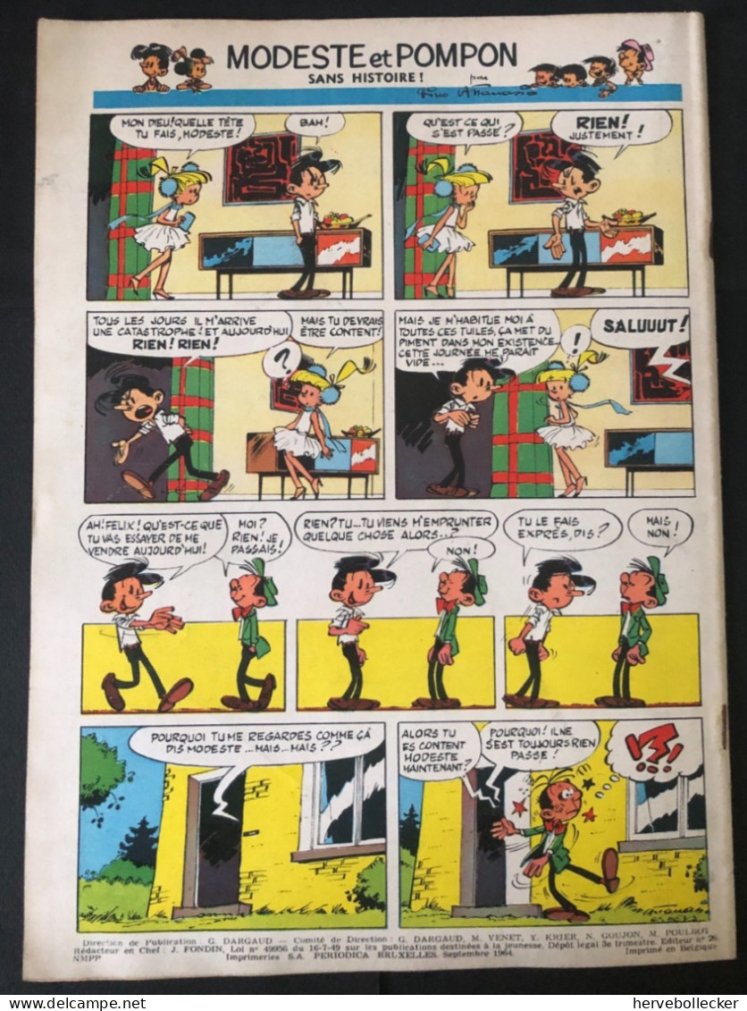 TINTIN Le Journal Des Jeunes N° 829 - 1964 - Tintin