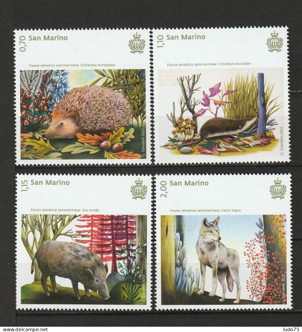 SAN MARINO SAINT MARIN Fauna Faune,  2023 Set/ Serie  Neuve/mint/ungestemp. - Altri & Non Classificati