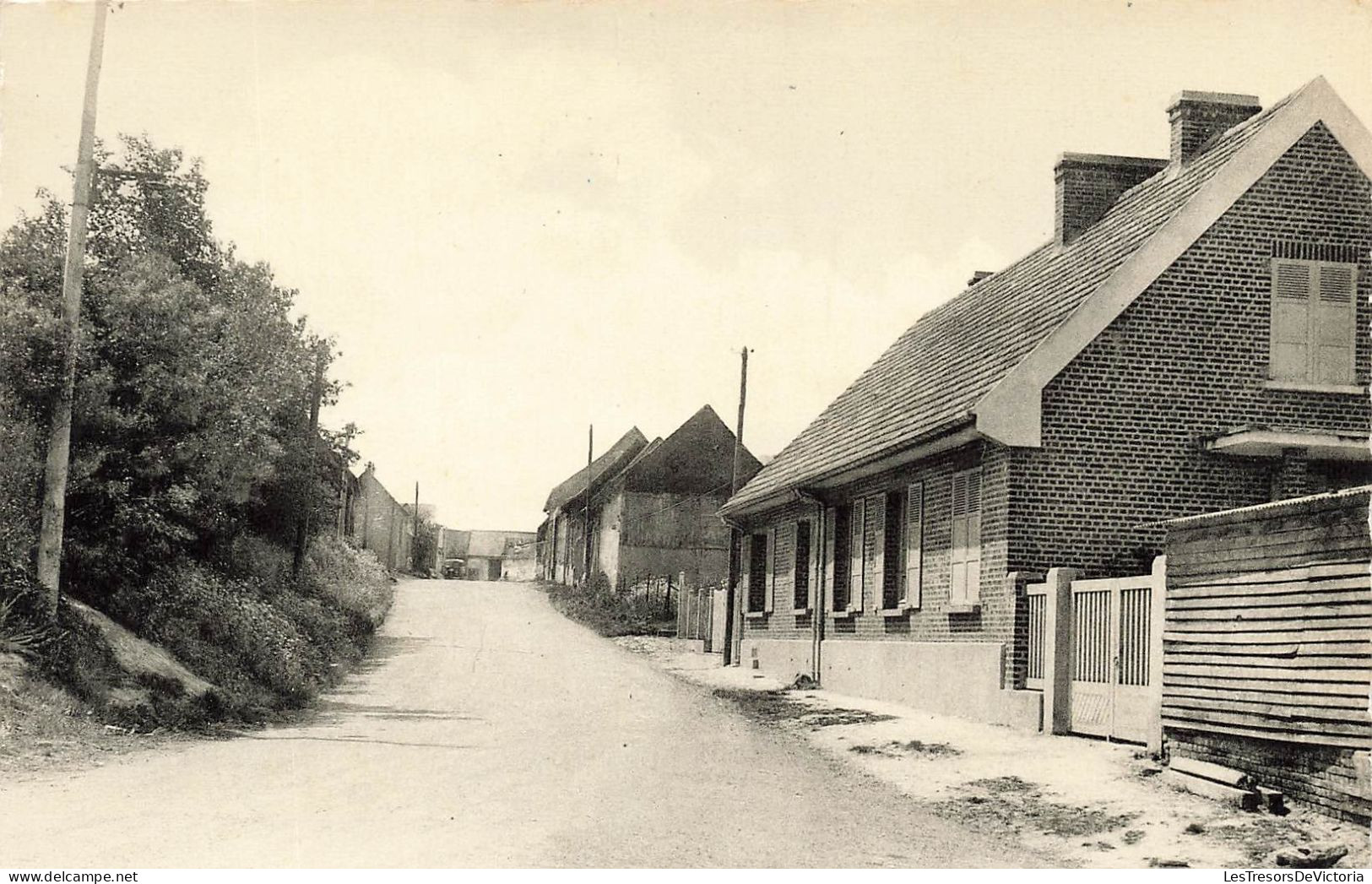 FRANCE - Thieux (Oise) - Rue De La Ville - Demonch Edit - Vue Générale - Maisons - Carte Postale Ancienne - Clermont