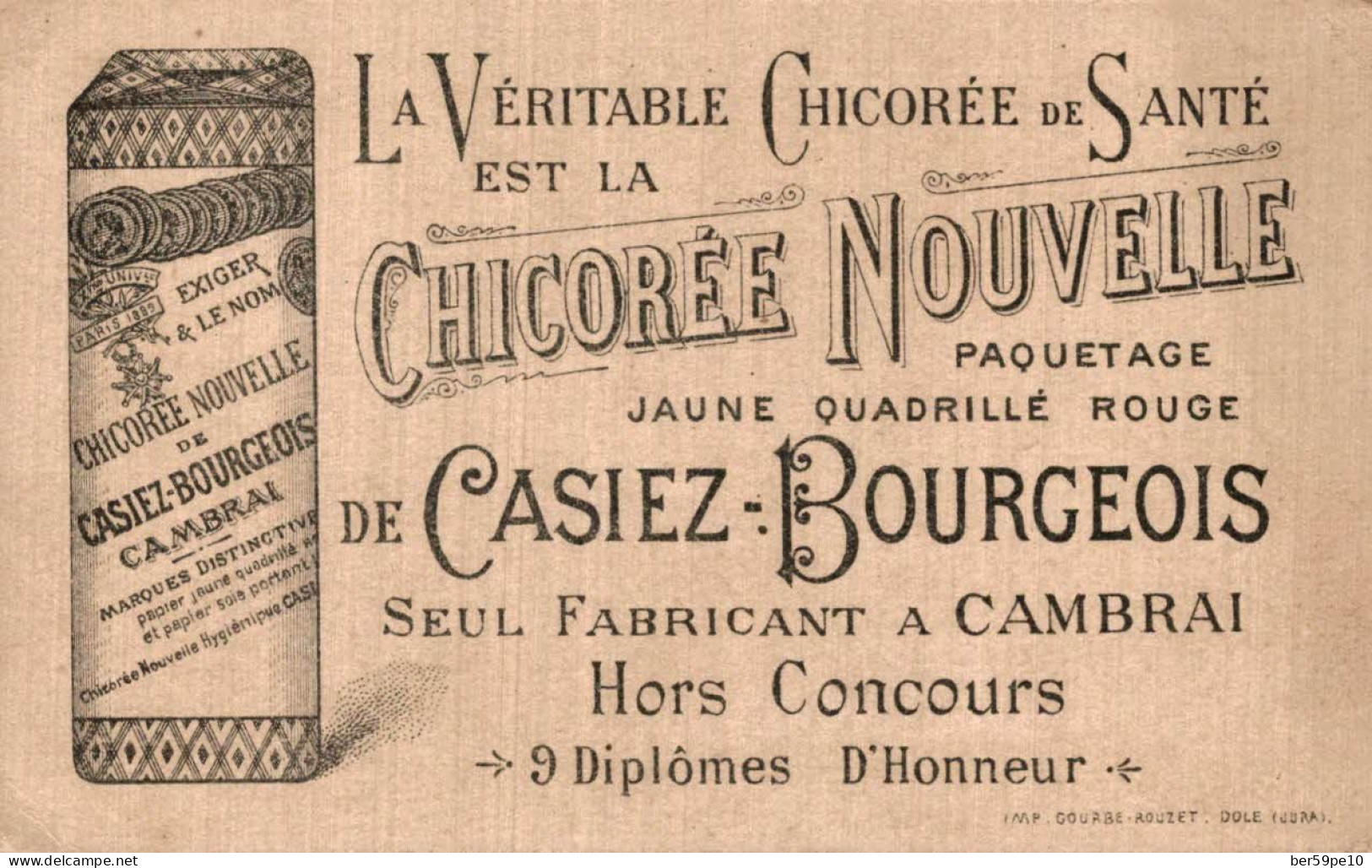 CHROMO CHICOREE NOUVELLE  CASIEZ BOURGEOIS A CAMBRAI PIGEON AU BORD DE L'ETANG - Tee & Kaffee
