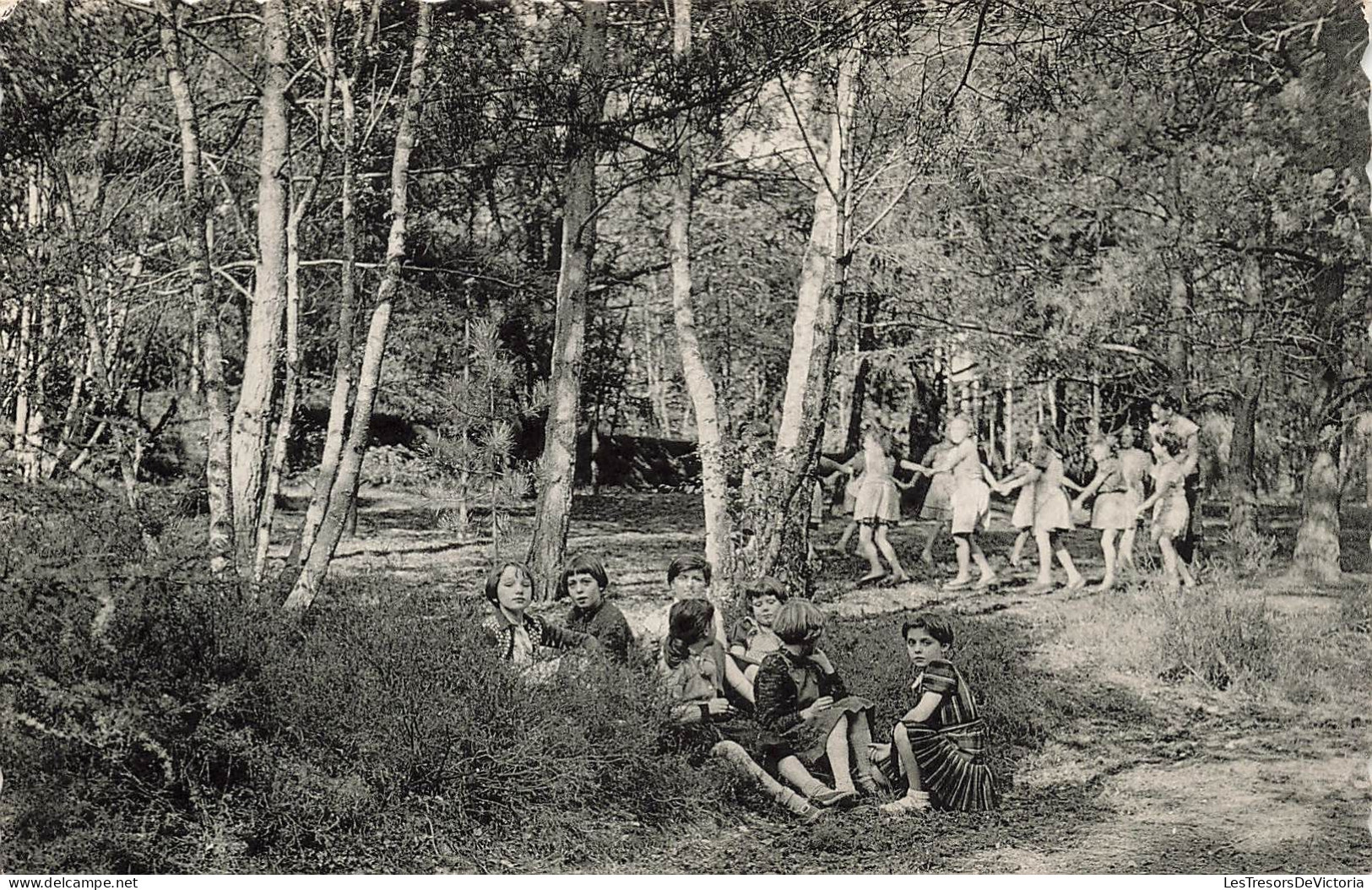 BELGIQUE - Lasne Chapelle St Lambert - Dans La Forêt - Animé - Carte Postale Ancienne - Lasne