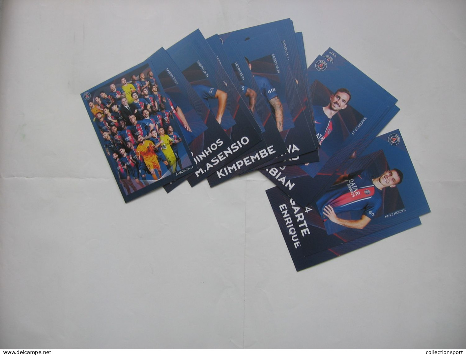 Football - Cartes PSG Saison 2023/2024 - Série Incomplète - Football