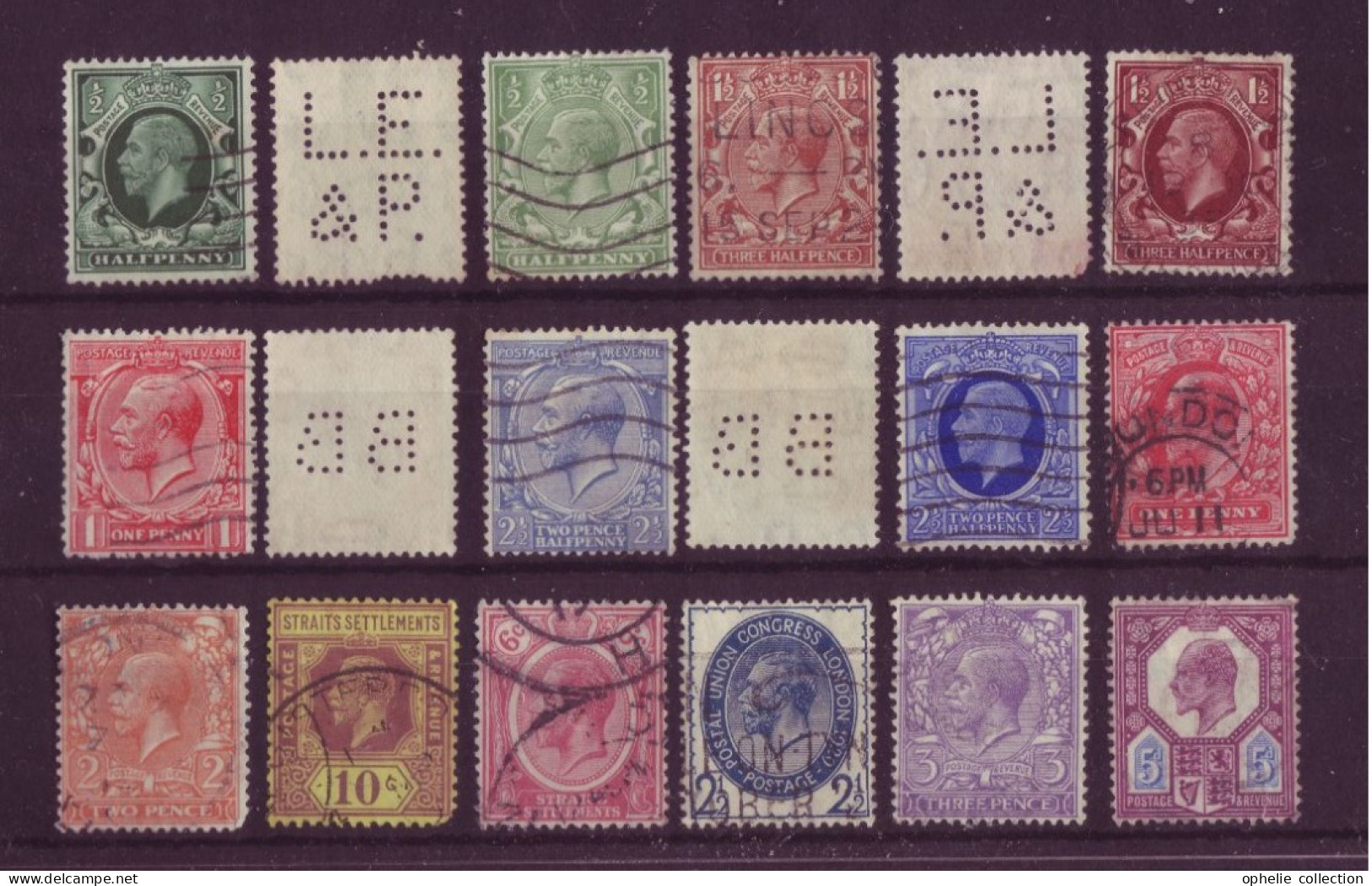 Angleterre - King Edward II - 18 Timbres Différents - 6974 - Autres & Non Classés