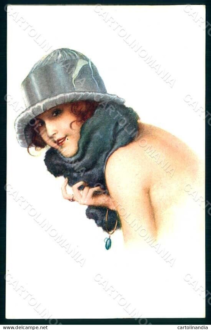 Artist Signed Fontan L. Lady Hat Nos Amoureuses Serie 80-4 Postcard HR1572 - Other & Unclassified