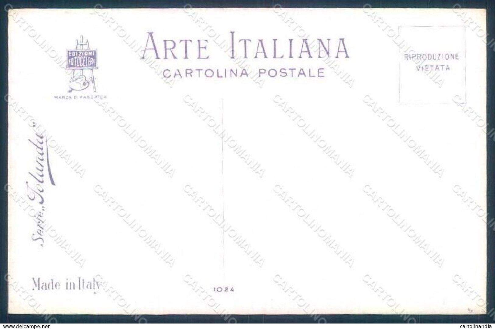 Artist Signed Marchisio Lady Romantic Couple Serie 1024 Postcard HR1765 - Other & Unclassified