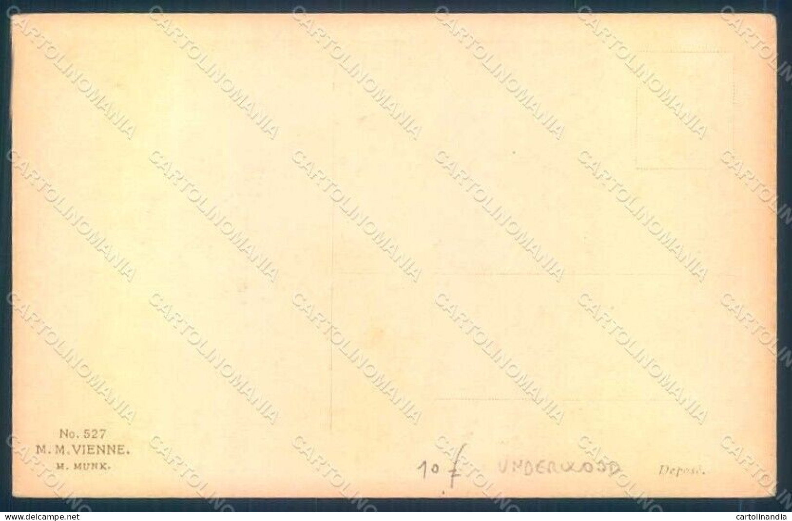 Artist Signed Mieris ? Alpha ? Lady Poodle Dog MM Vienne 527 Postcard HR1171 - Other & Unclassified