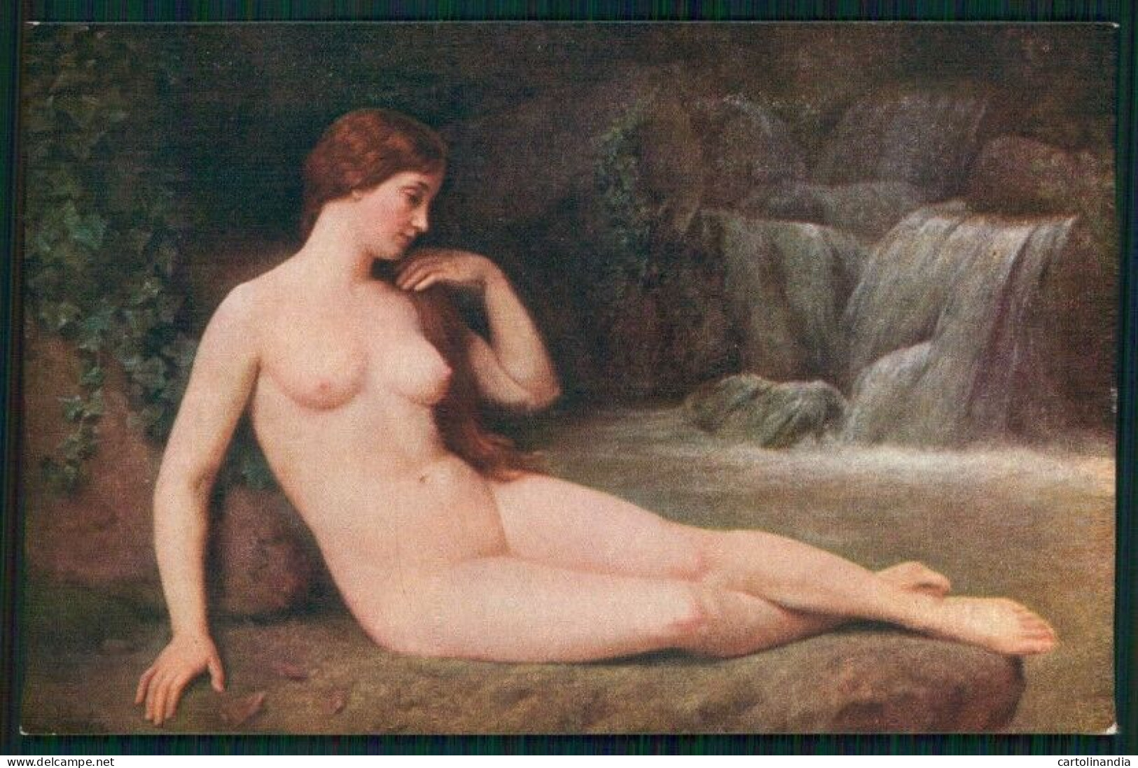 Artist Signed M. Vasselon Risque Nude Lady Serie 1455 Salon De Paris Pc TC5329 - Other & Unclassified