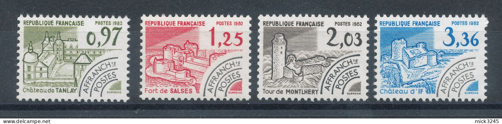 Préos N°174** à 177** Série Des Monuments (faciale 1,16€) - 1964-1988