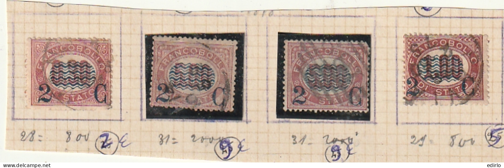 /// ITALIE  ///  Timbres De Service N° 28 - 29  -   31  - Oblitérés