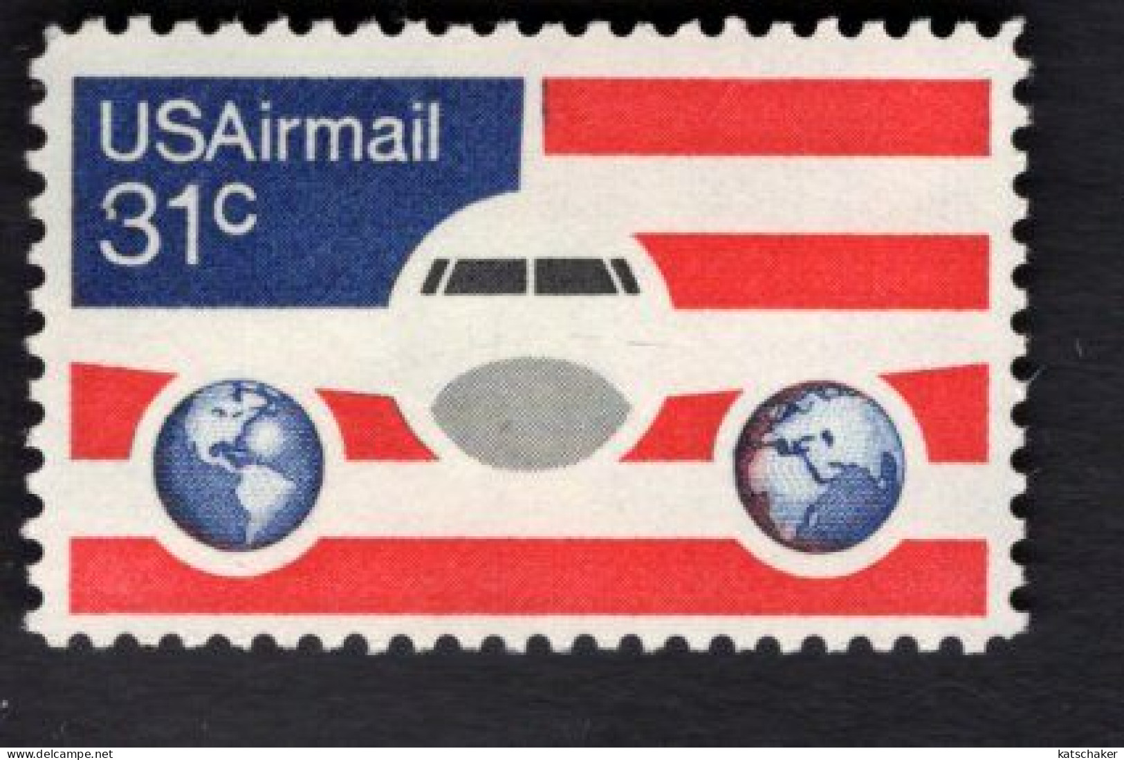 200336458 1976 (XX) SCOTT C90 POSTFRIS MINT NEVER HINGED  -  PLANE GLOBES AND FLAG - 3b. 1961-... Ungebraucht