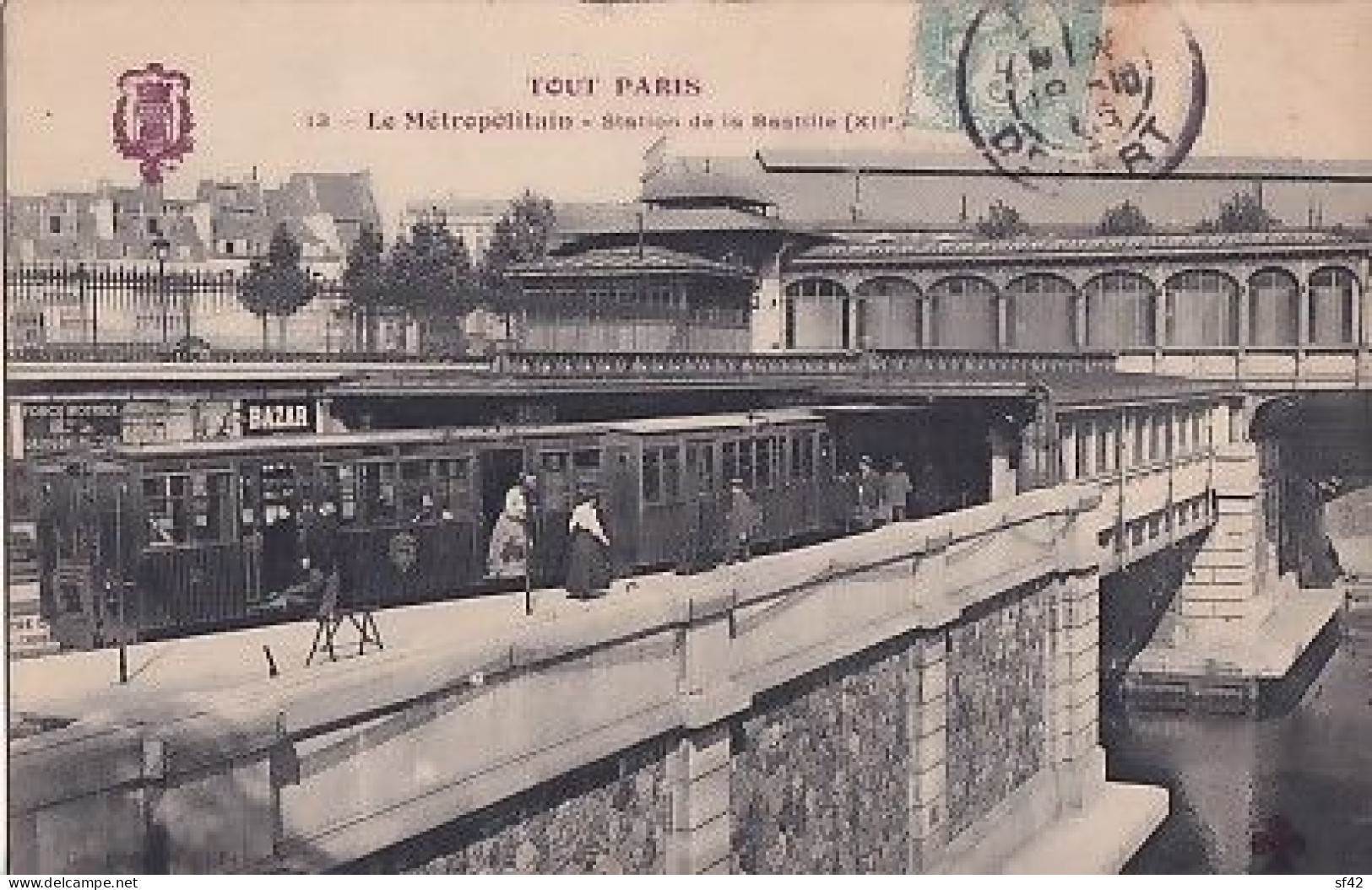 TOUT PARIS          LE METROPOLITAIN. STATION DE BASTILLE - Métro Parisien, Gares