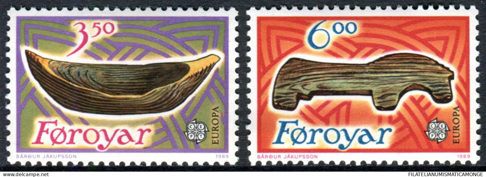  Tema Europa -    CEPT  Feroe 1989. "Juegos De Niños" (2 Sellos) - Nº 176/177   - Faroe Islands