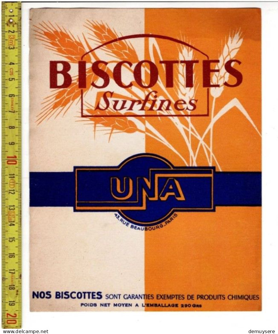 SOLDE 2003 - BISCOTTES SURFINES - UNA PARIS - Advertising