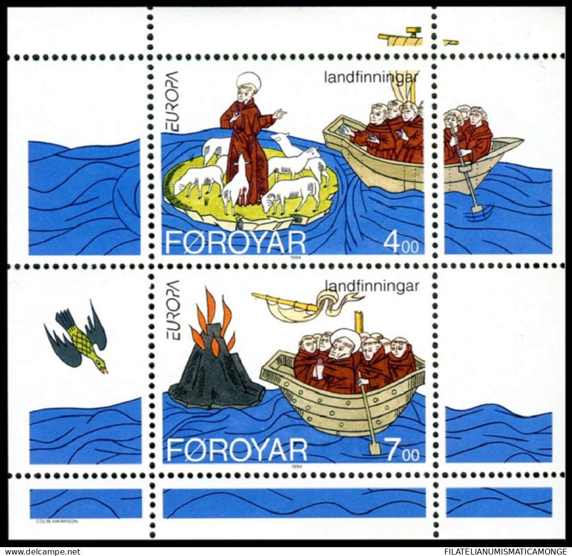  Tema Europa -    CEPT  Feroe. 1994. Europa Y Los Descubrimientos  Nº 256/257 - - Faroe Islands