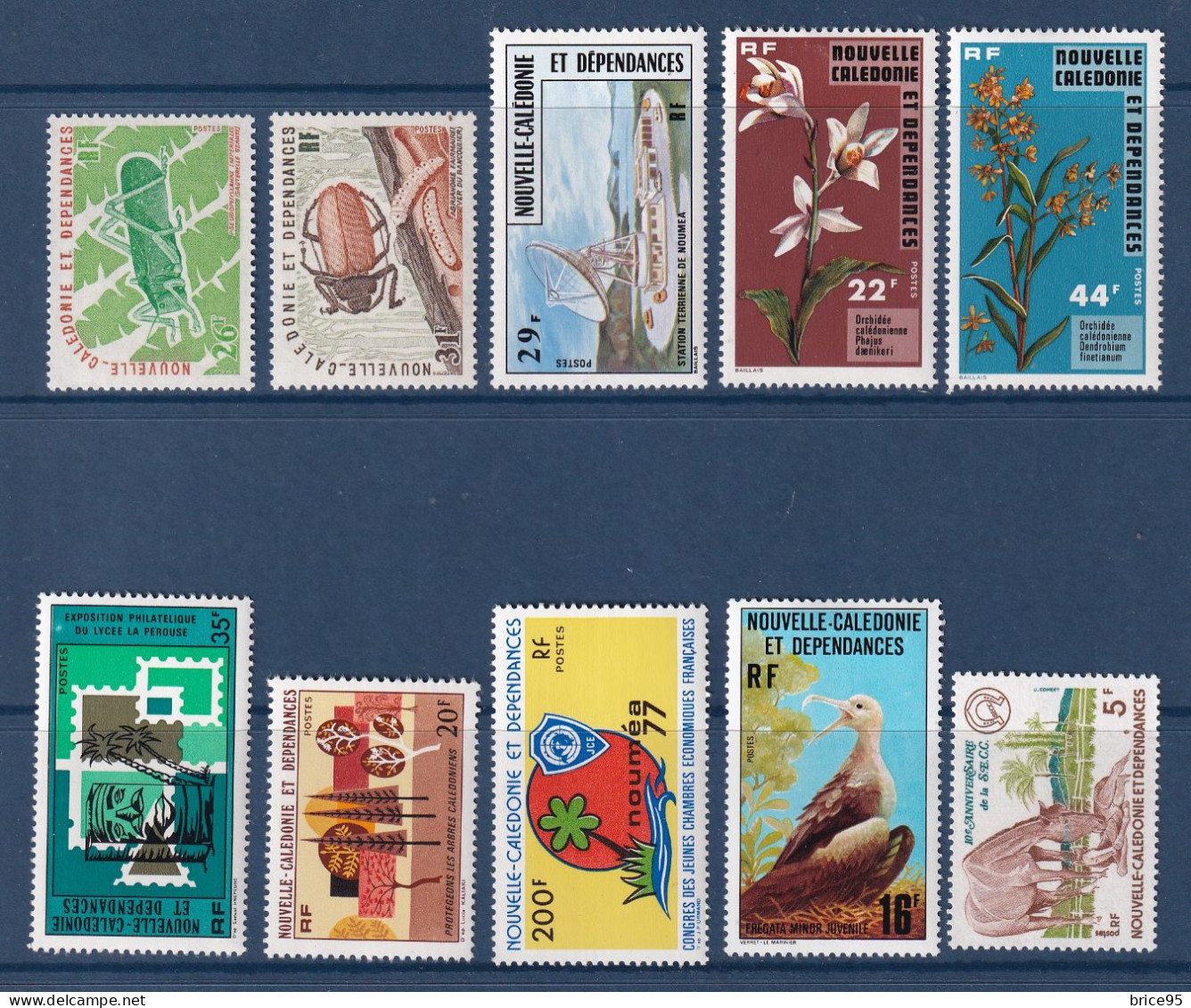 Nouvelle Calédonie - YT N° 406 à 415 * - Neuf Avec Charnière - Année Complète - 1977 - Annate Complete