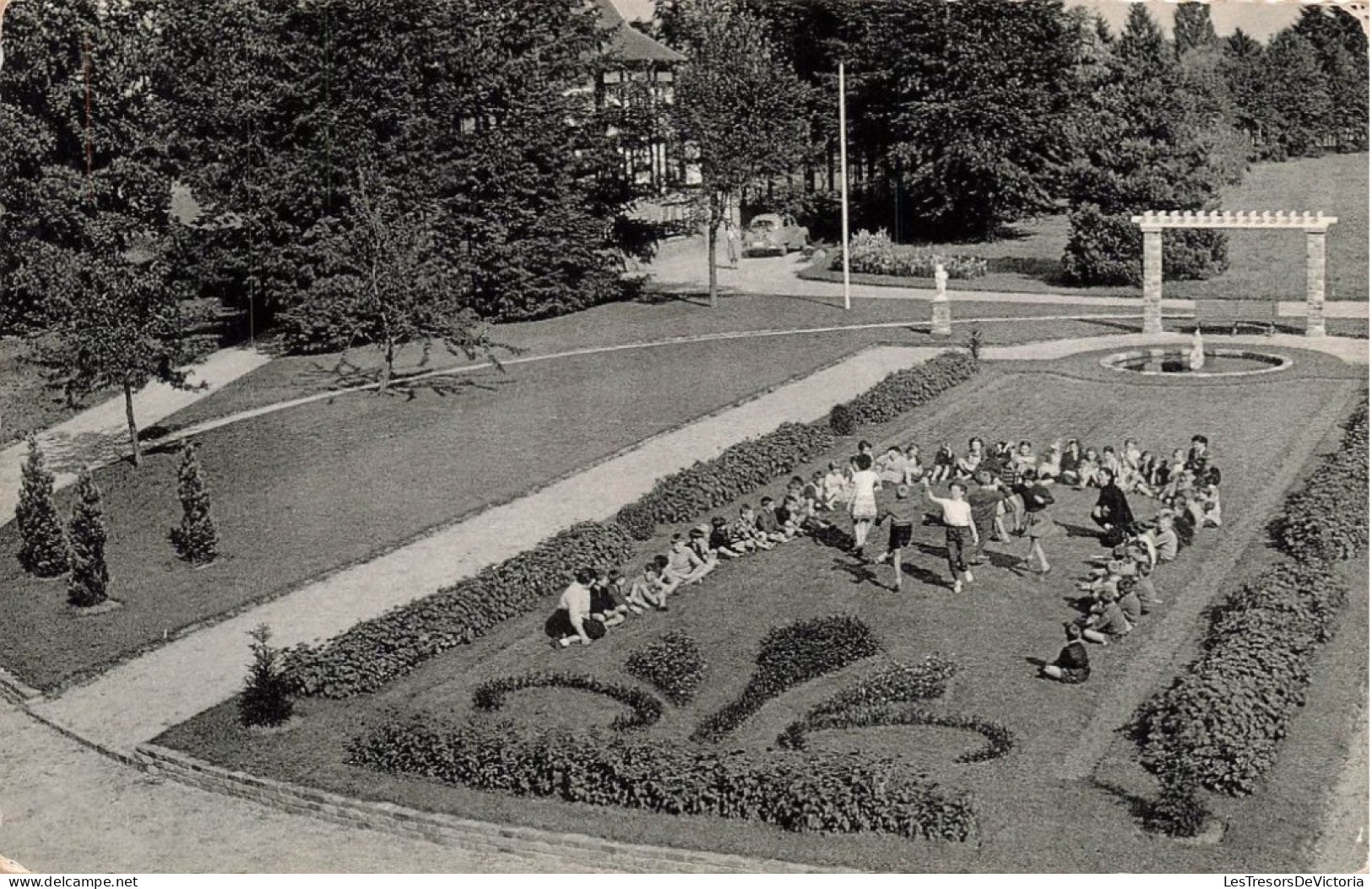 BELGIQUE - Lasne Chapelle St Lambert - Centre De Plein Air - Jardin Français - Animé - Carte Postale Ancienne - Lasne