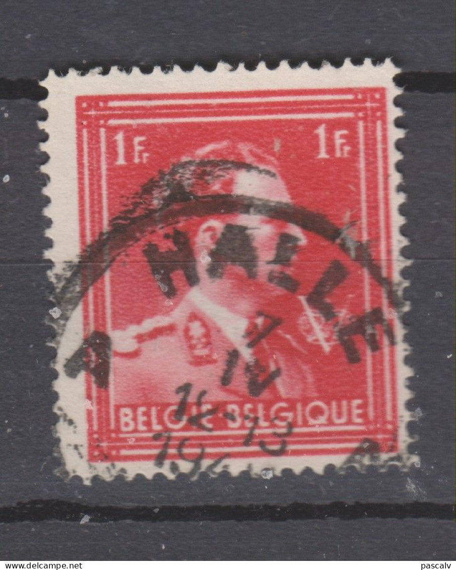 COB 690 Oblitération Centrale HALLE - 1936-1957 Col Ouvert