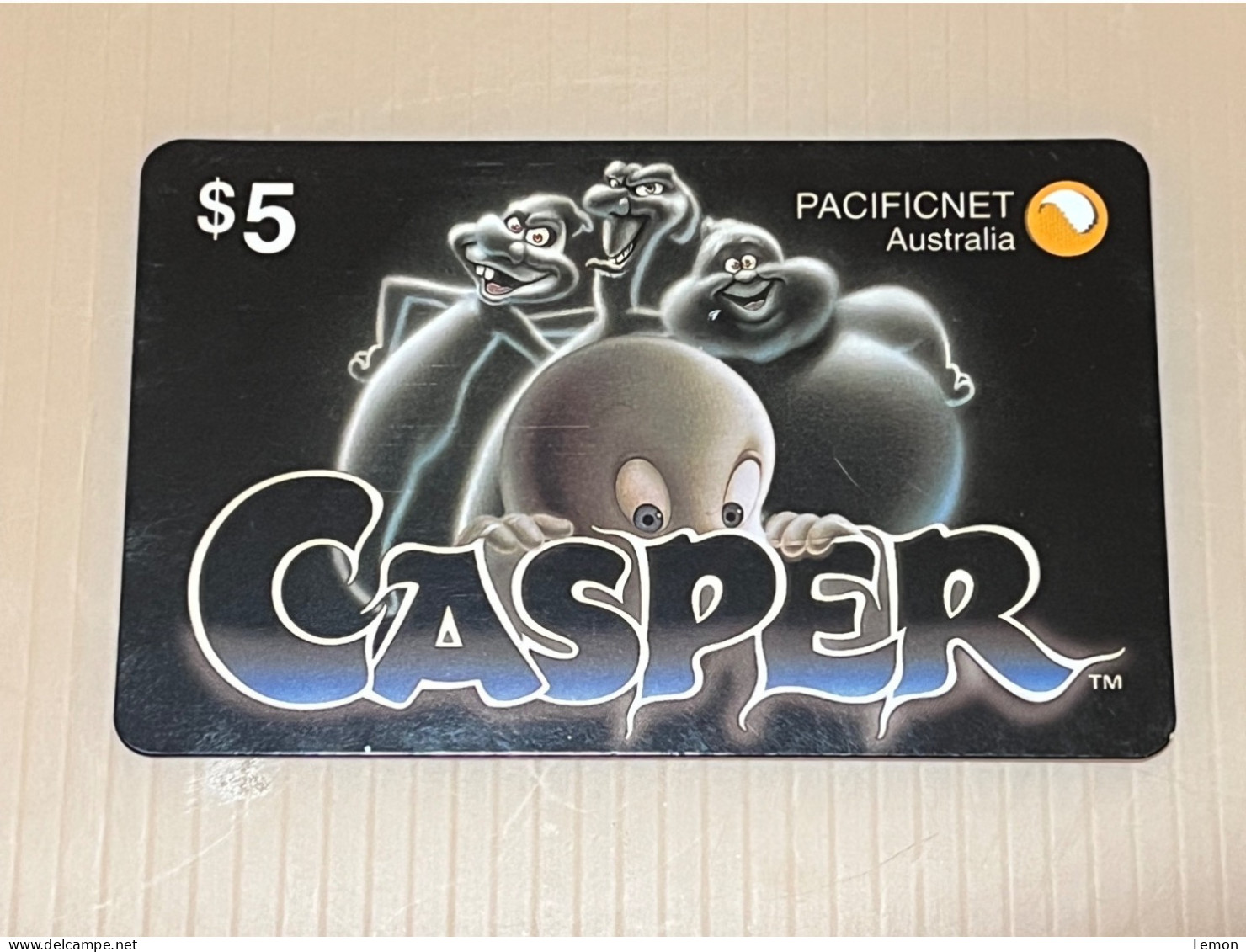 Mint Australia Pacificnet Phonecard - CASPER Movie Cartoon (1000 Collector Packs), Set Of 1 Mint Card With Folder - Australië