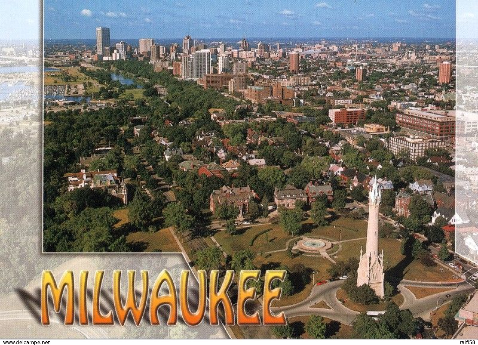 1 AK USA / Wisconsin * Blick Auf Milwaukee Die Größte Stadt Im Bundesstaat Wisconsin - Luftbildaufnahme * - Milwaukee