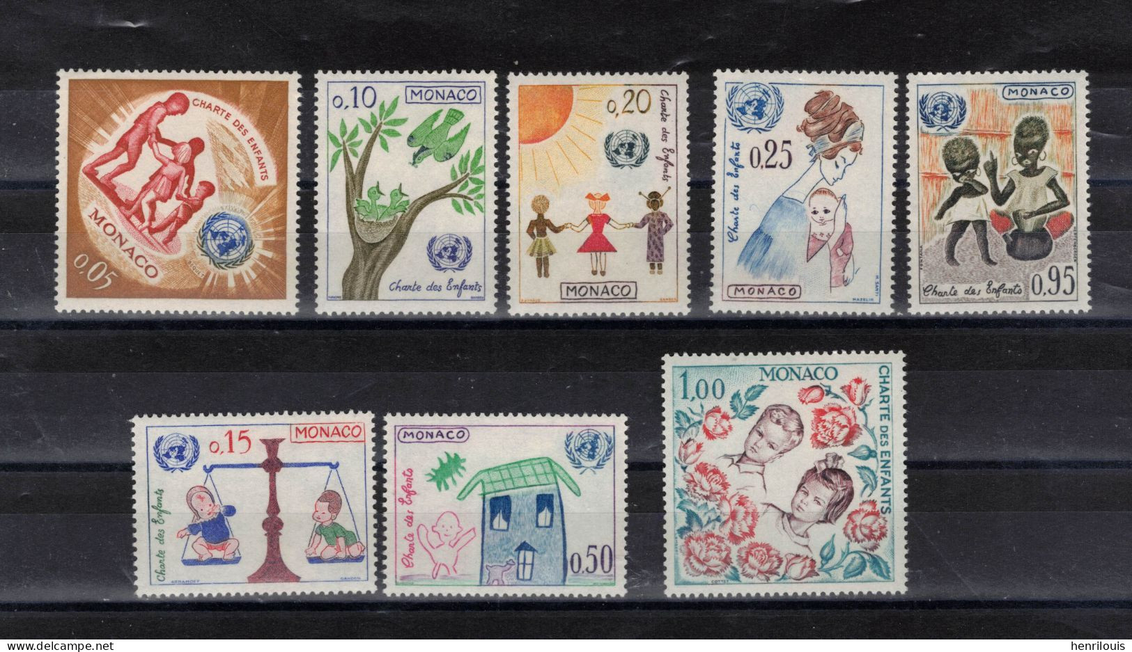 MONACO  Timbres Neufs **  De  1963 ( Ref  MC550  )Charte Des Enfants - Ongebruikt