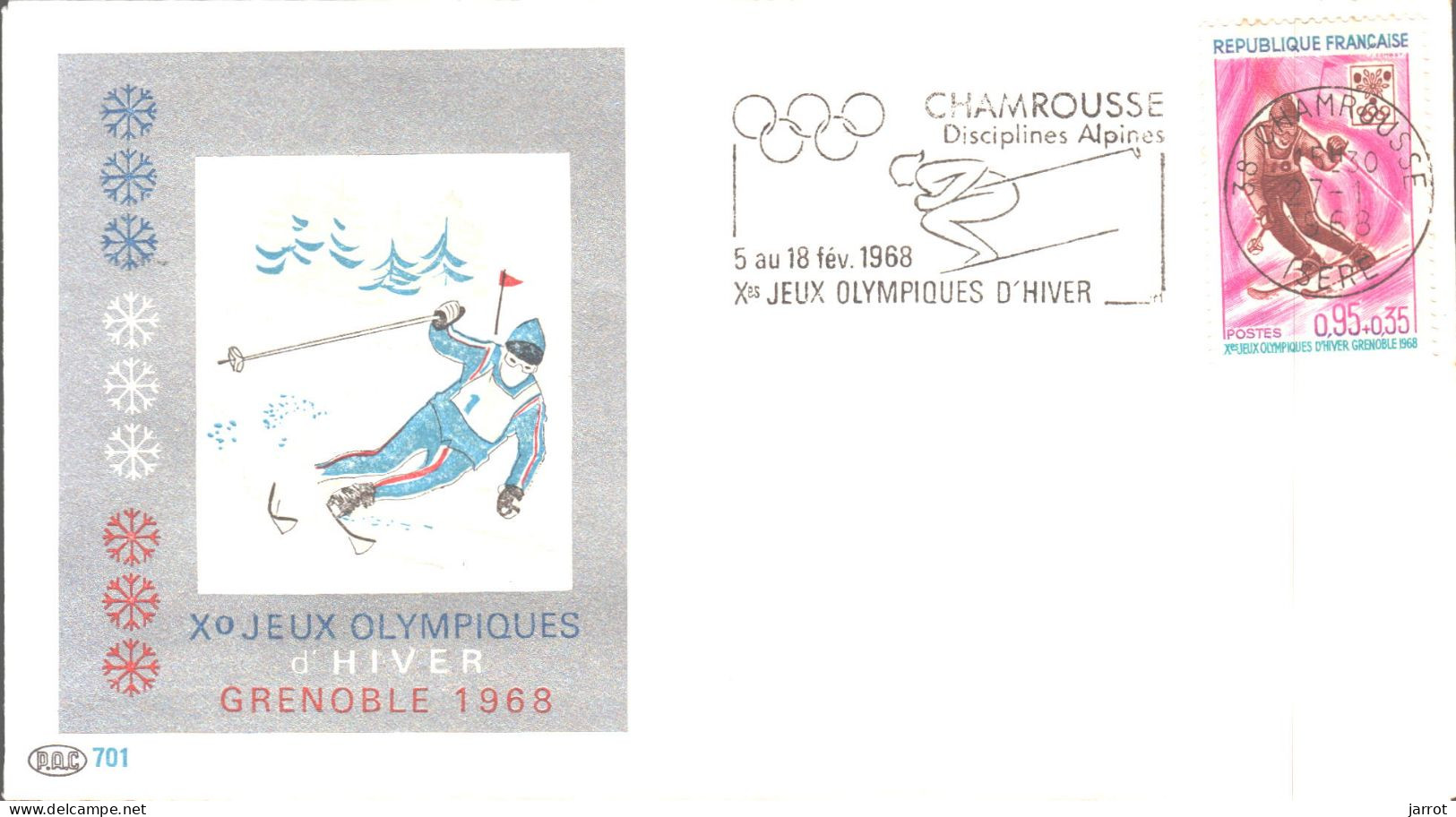 6 Séries Fdc Et Cartes Maxi JOde Grenoble (FDC,Inauguration Et Flamme) Soit 30 Souvenirs - 1960-1969