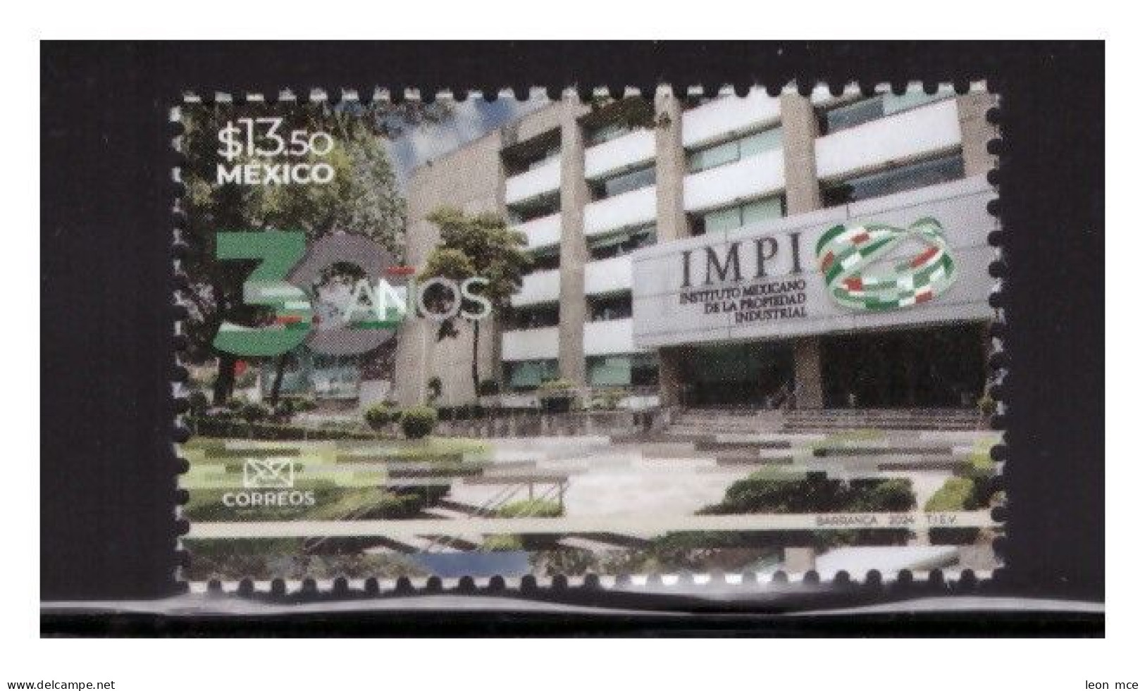 2024 MÉXICO 30 Años Instituto Mexicano De La Propiedad Industrial (IMPI) MNH Mexican Institute Of Industrial Property - Mexico